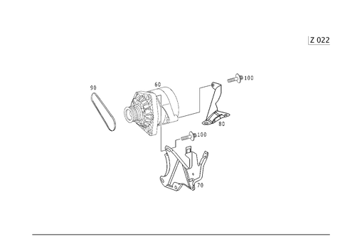 Alternator for 2003 Mercedes-Benz S55 AMG #0