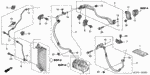 80384SM4A01 - Body/Air Conditioning: CLIP, RECEIVER PIPE (B) for Honda Image