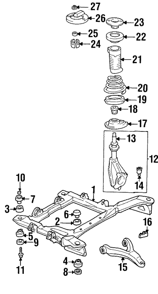 12369168 - Suspension: Engine Cradle for GM Image