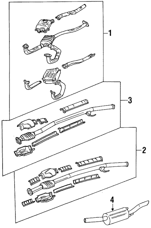 Exhaust Components for 1994 Subaru Loyale #0