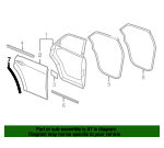 MOPAR 68042857AA Rear Wheelhouse Weatherstrip - Genuine OEM Replacement Part - View #14