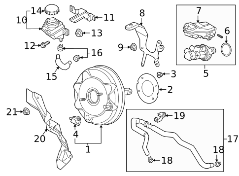 Master Cylinder - Components On Dash Panel for 2021 Mazda CX-3 #0