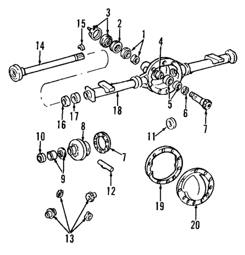 Rear Axle for 2005 GMC Envoy #0