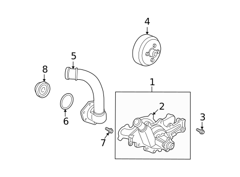 Water Pump for 1999 Mazda B4000 #0