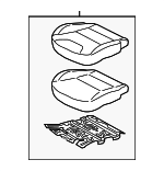 88100G5001AY1 - Body: Cushion Assembly for Kia: Niro, Niro EV Image