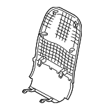 88491G5000CGS - Body: Seat Back Panel for Kia: Niro, Niro EV Image