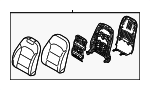 88300G5601AY1 - Body: Seat Back Assembly for Kia: Niro, Niro EV Image