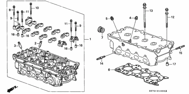 Cylinder Head (1) for 1992 Acura Integra #0