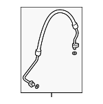 5Q0816721AF - HVAC: Discharge Hose for Volkswagen: Golf, Golf SportWagen, Jetta Image