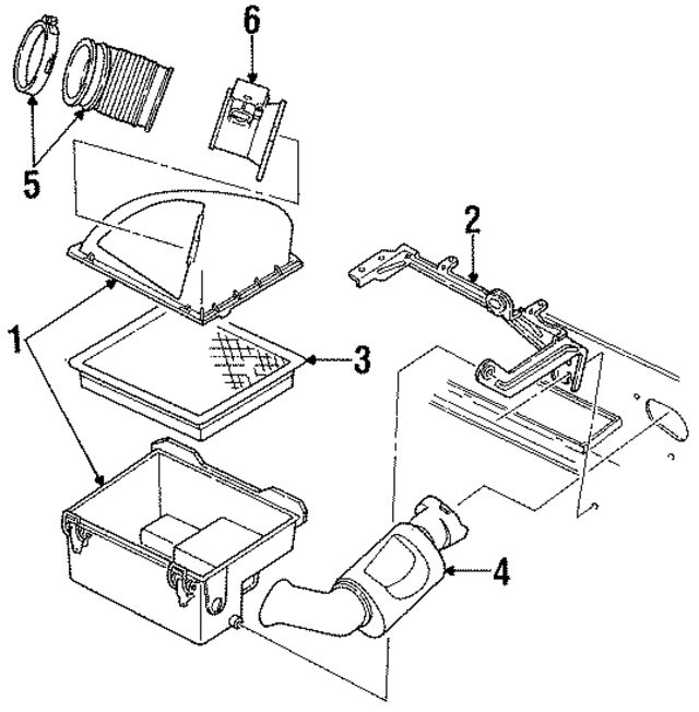 AFLS106RM - Engine: Mass Air Flow Sensor for Ford: Ranger, Tempo | Mercury: Topaz Image