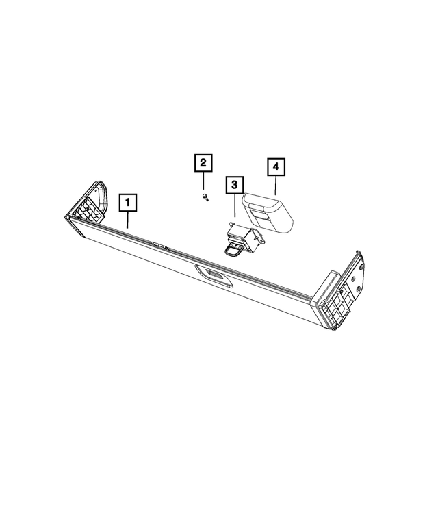 « 5YM59LC5AE – Interior Trim : Rangement Casier pour Mopar Image »