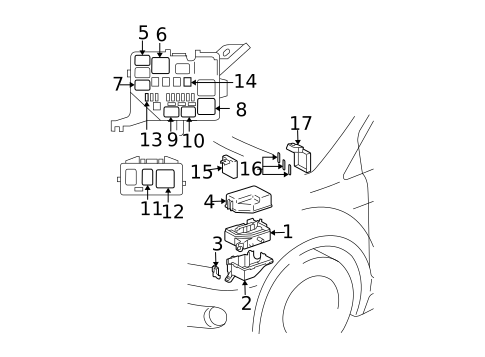 Electrical Components for 2004 Scion xB #0