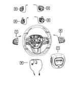 5RQ10DX9AC - Steering: Radio Control Switch for Chrysler: 200, 300, Pacifica, Voyager | Dodge: Challenger, Charger, Durango | Jeep: Cherokee, Grand Cherokee, Grand Cherokee WK Image