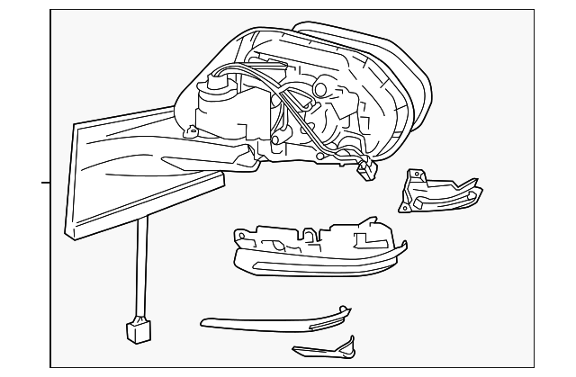 2021-2022 Toyota Mirror Assembly Left 87940-47630 | OEM