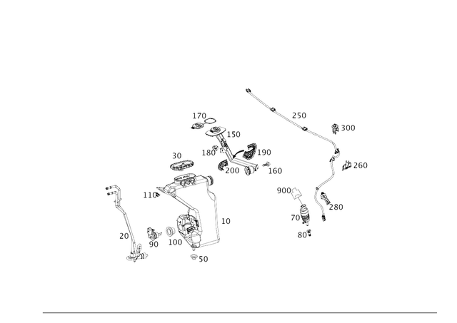 69904312 - Windshield Washer System, Emergency Equipment: Pan Head Screw W Collar for Mercedes-Benz Image image
