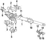 4723406 - Steering: Column Assembly for Dodge: B150, B250, B350 Image