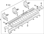 NC3Z16451JA - Body: Running Board for Ford: F-250 Super Duty, F-350 Super Duty, F-450 Super Duty Image