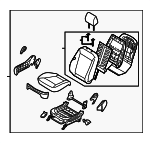 880200W600MKS - : Seat Assembly for Hyundai: Santa Fe Image
