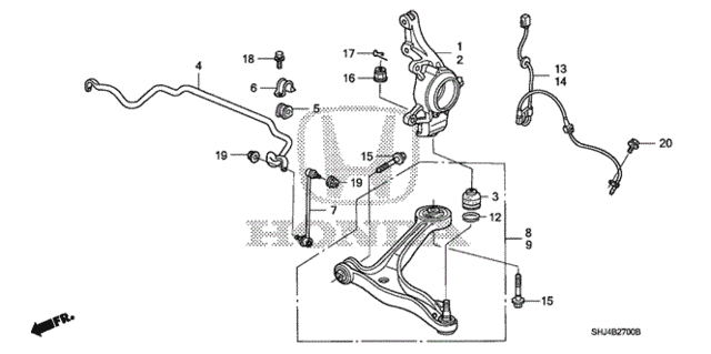 Front Knuckle for 2007 Honda Odyssey #0