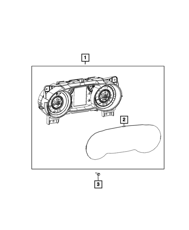 68675941AB - Electrical: Instrument Panel Cluster for Jeep: Gladiator Image