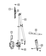 6509460AA - Restraints: Hex Nut for Mopar Image