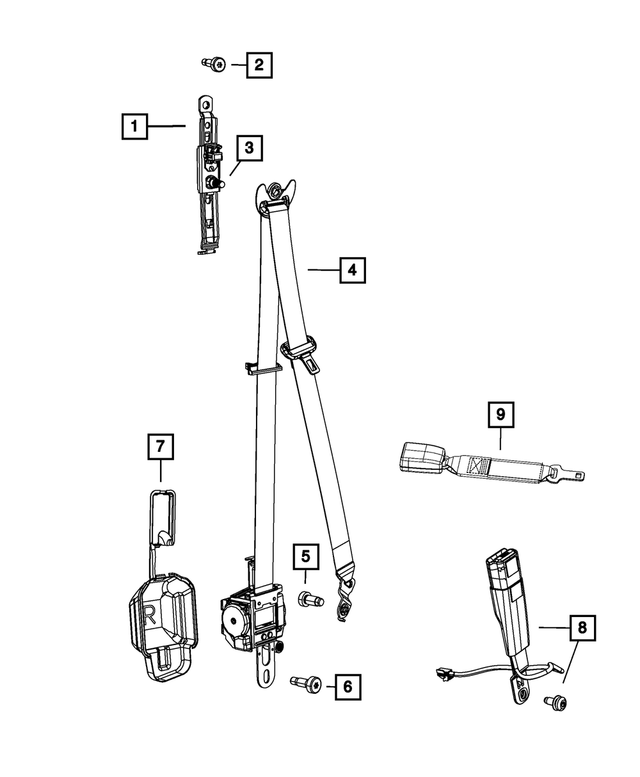 6509460AA - Restraints: Hex Nut for Mopar Image image