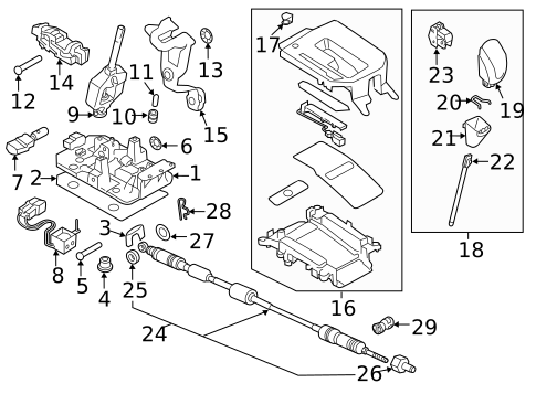Transmission Shift Lever for 2024 Subaru Forester #0