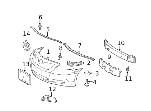 Hood & Components for 2007 Toyota Camry #1