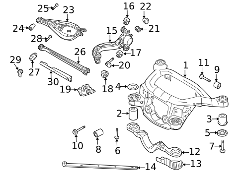 Rear Suspension for 2009 BMW X3 #0
