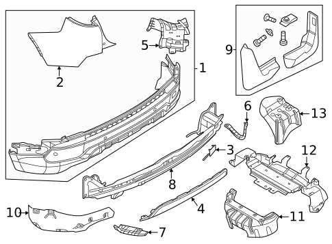 Bumper & Components - Rear for 2022 Land Rover Discovery Sport #2