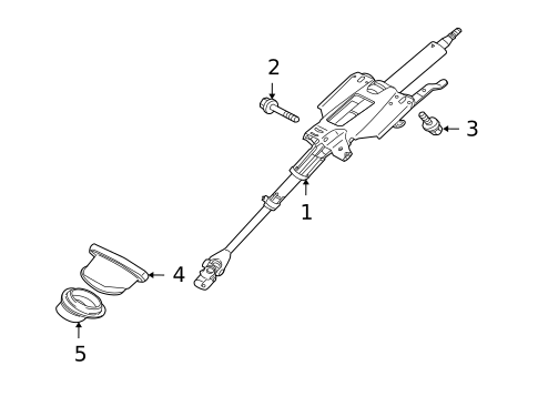 Steering Column Components for 2009 Mitsubishi Lancer #0