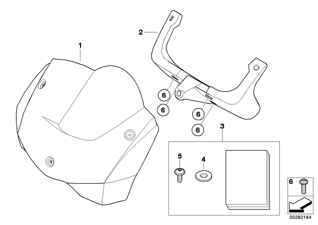 71607682053 - : Bracket F Cockpit Trim Panel for BMW-Motorrad Image