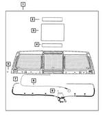 68631962AB - : Backlite Glass for Mopar Image