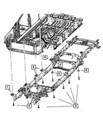 5090613AA - Frame, Bumper and Fascia: Body Hold Down Cushion for Dodge: Ram 2500 | Ram: 1500, 2500 Image