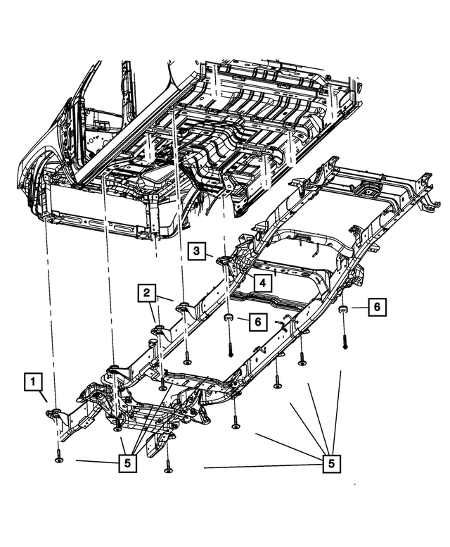 5090614AB - Frame, Bumper and Fascia: Body Hold Down Cushion for Mopar Image image