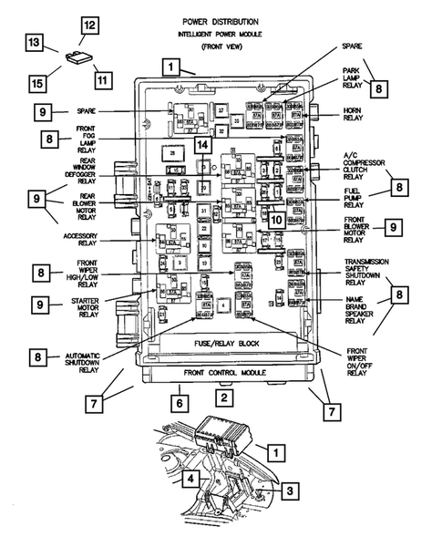 Relays for 2001 Chrysler Voyager #0
