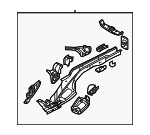 5QN803501D - Body: Rear Rail Assembly for Volkswagen: Tiguan Image