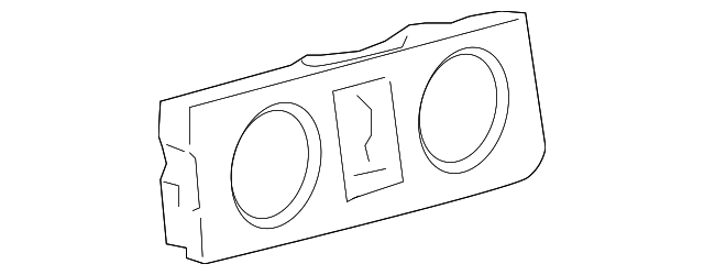 Ebony Head Lamp Switch Trim Plate 25810643 | OEM Parts Online