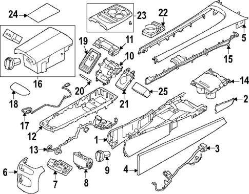 Center Console for 2025 Genesis G90 #0