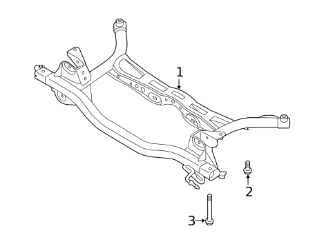 Suspension Mounting for 2021 Volkswagen Jetta #1