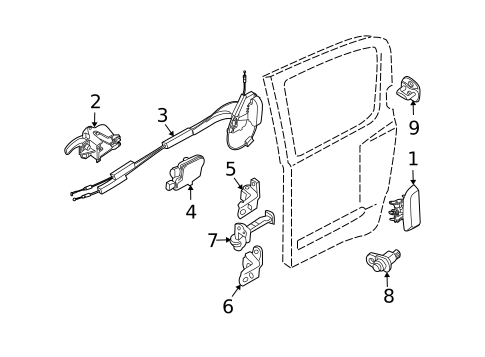 Lock & Hardware for 2007 Nissan Xterra #1