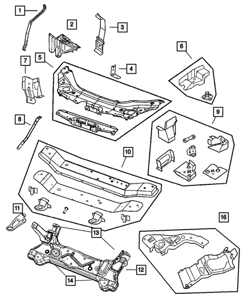 Frames for 2004 Chrysler Sebring #0