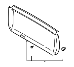 MR763701 - Body: Gate Trim Panel for Mitsubishi Image