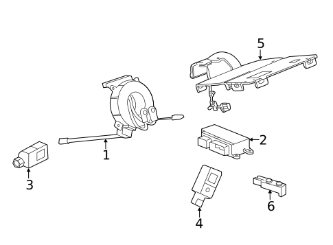 Air Bag Components for 2015 Chevrolet Malibu #1