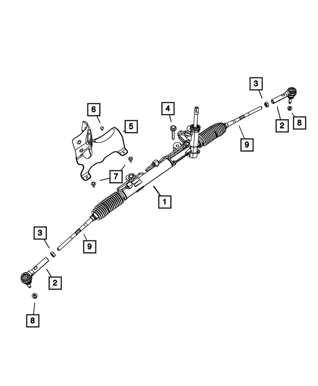68140632AE - : Rack And Pinion Gear, All Wheel Drive for Mopar Image