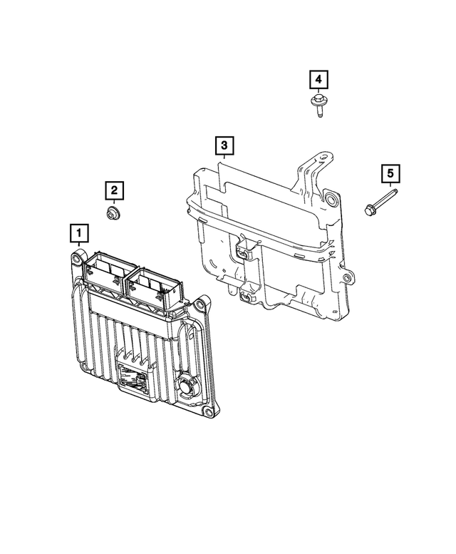 68426482AB - Electrical: Engine Control Module Bracket for Jeep: Grand Cherokee, Grand Cherokee L Image