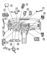 56021673AD - Electrical: Headlamp Switch for Dodge: Ram 1500, Ram 2500, Ram 3500 Image