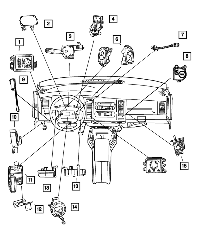 56021673AD - Electrical: Headlamp Switch for Mopar Image