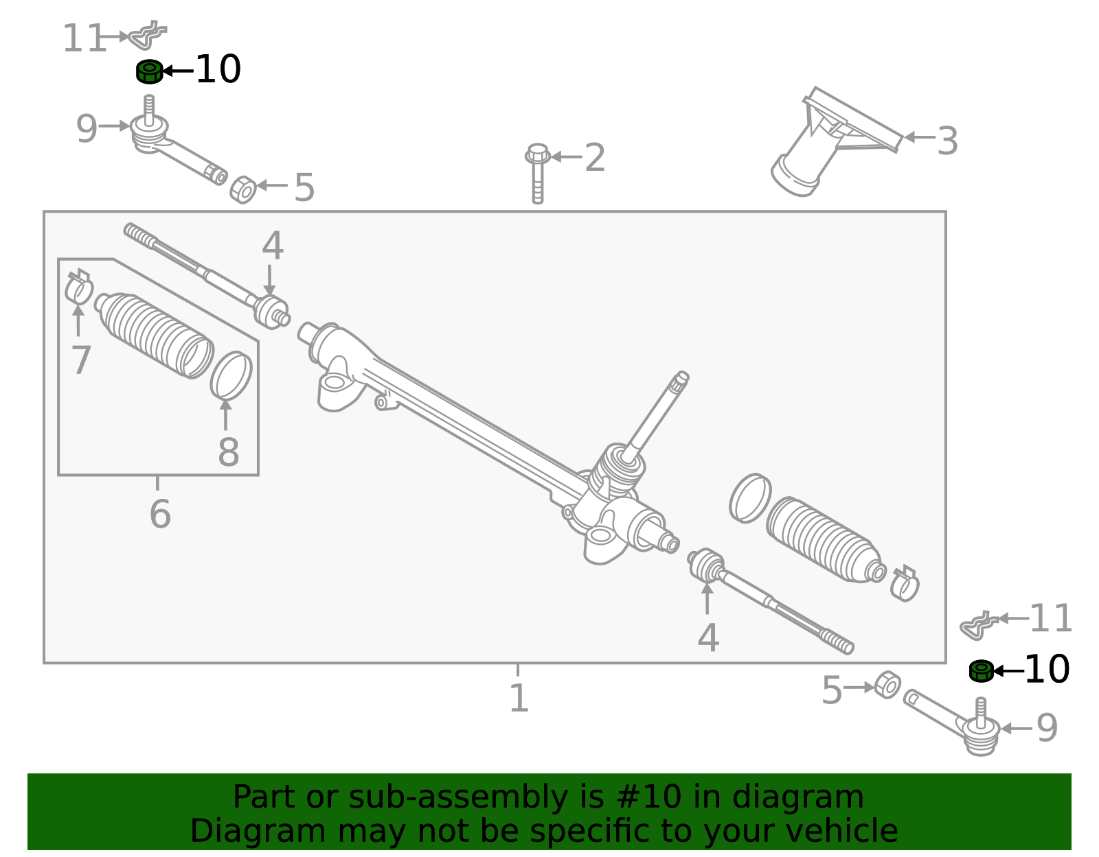 9YB0-41-208 - Steering Tie Rod End Adjusting Sleeve Nut - 1997