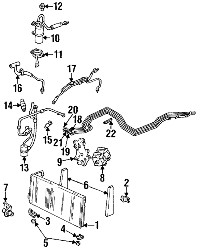 F6XZ19A834AA - HVAC: AC Hose for Ford Image